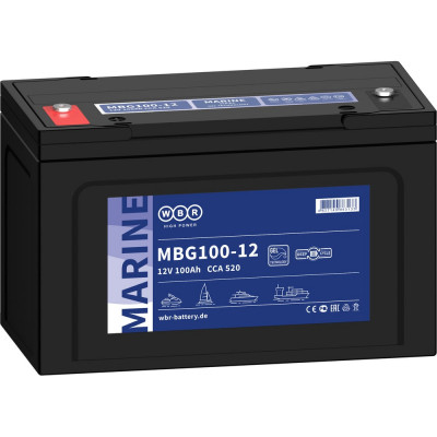 Тяговый аккумулятор для лодочного электромотора WBR MBG100-12 12В, 100 Ач УТ-00000440