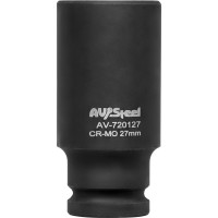 Головка ударная шестигранная удлиненная (27 мм; 1/2DR) AV Steel AV-720127