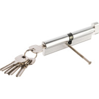 Цилиндровый механизм с вертушкой AJAX AX202/120 mm 55+10+55 CP хром 5 кл. 41301