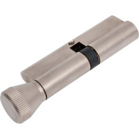 Цилиндровый механизм с вертушкой MOTTURA DPC1F4646 S3 92мм/41+10+41 сатин.никель 5+1 кл.35379