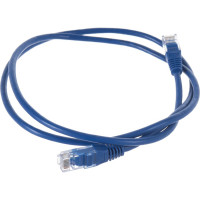 Патч-корд TWT RJ45-RJ45, 4 пары, UTP, категория 5е, 1 м, синий, 45-45-1.0-BL