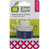 Адаптер для шланга (19 мм; 3/4; с наружной резьбой; пластик) GREEN APPLE Б0017776