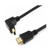 Кабель HDMI Cablexpert 4.5 м v2.0 19M/19M угловой разъем черный CC-HDMI490-15