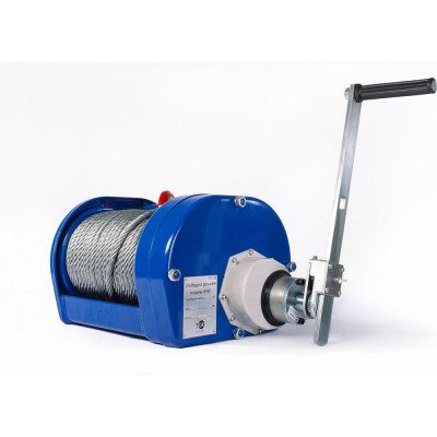 Лебедка ручная барабанная с тросом TOR 3000кг 40м с храповым механизмом JHW 11331