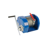 Лебедка ручная барабанная с тросом TOR 3000кг 40м с храповым механизмом JHW 11331