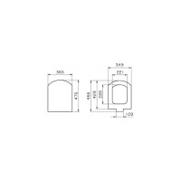 Сиденье VITRA Nuova дюропласт, микролифт 124-003-009