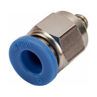 Фитинг цанговый прямой с наружной резьбой M5x0.8 для трубки диаметром 6 мм SHPI PC 06-M5