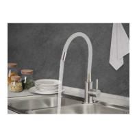 Смеситель для кухонной мойки Savol с гибким серым изливом SUS6002-04 23140