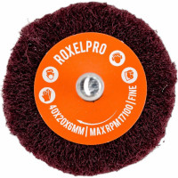 Щетка лепестковая нетканая ROXTOP на шпинделе (40х20х6 мм; Fine) RoxelPro 137424