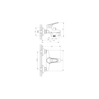 Смеситель для ванны Rossinka B35-30