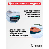 Сани для рыбаков Ресурс 002, 900х470х155 мм, 24141