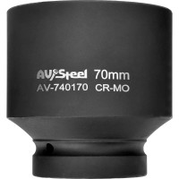Головка ударная шестигранная удлиненная (70 мм; 1DR) AV Steel AV-740170