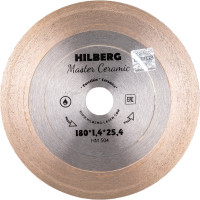 Диск алмазный отрезной Hilberg сплошной 180x25.4 Master Ceramic HM504