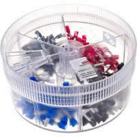 Набор изолированных контактных гильз KNIPEX 0.50 мм-50 шт, 0.75 мм-100 шт, 1.00 мм-100 шт KN-9799906