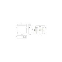 Универсальный бачок для унитаза Alcadrain A93-1/2" ALCA UNI DUAL 00022217