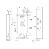 Врезной замок ГАРДИАН 2212 Т б/ц 10232 00010232