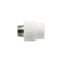 Комбинированная муфта VRT наружная, 20х1/2", EVER plast, белый 538239