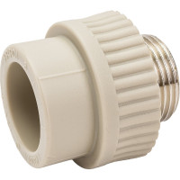 Комбинированная муфта VRT наружная, 32х1", EVER plast, серый 538331