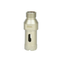 Коронка алмазная, вакуумное спекание (25х40 мм; 1/2"; М14) TECH-NICK TUK 136.600.7018