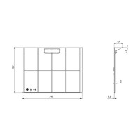 Пластиковая перегородка Стилот 300x300 SР3030С