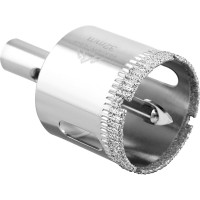 Коронка с центрирующим сверлом по стеклу и керамике (32х55 мм) Vertextools 336-32-55