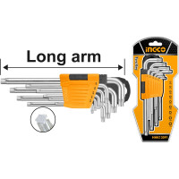 Набор шестигранников INGCO TORX  Т10-Т50мм Long INDUSTRIAL HHK13091