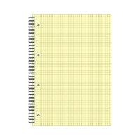 Бизнес-тетрадь Attache Selection 80л, клетка, А4, Yellow Pad, спираль, тонированный блок 70г/м 494584