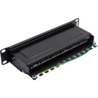 Патч-панель ITK 1U кат.6 STP 12 портов 10" Dual IDC PP12-1UC06S-D05-10