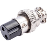 Разъем MIC16 2P гнездо Pro Legend металл на кабель, PL2200