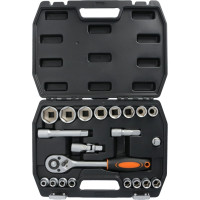 Набор торцевых головок FASTER TOOLS 1/2" CR-V 22 шт. 8827