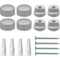 Комплект крепления для зеркала ЕВРОПАРТНЕР хром матовый, блистер, 1 шт. 89330