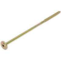 Самонарезающий шуруп с прессшайбой для дерева BOHRER 8x280, желтый цинк DSH-8/280-50