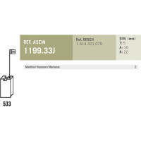 Комплект графитовых щеток 2 шт аналог BOSCH OEM 1614321079/AS Asein 1199.33J