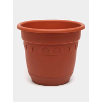 Горшок Колывань с поддоном Martika 6.7 л, диам. 26 см, терракотовый С95Т
