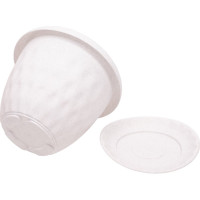 Горшок для растений с поддоном Martika Розетта 2.8 л, диам. 200 мм, мрамор С127МРА