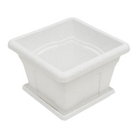 Горшок с поддоном Martika Квадро 5.1 л, 24x24 см, мрамор С163М