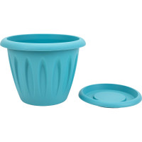 Горшок для растений с поддоном Martika Фелиция 3.6 л, диам. 225 мм С104К