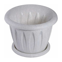 Горшок для растений с поддоном Martika Фелиция мрамор, 10.4 л, диам. 320 мм С106М