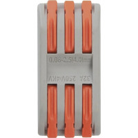 Клемма соединительная для проводов MasterProf 3-проводная двусторонняя, тип WAGO (Ваго), 10 шт. ЭТ.130202.10