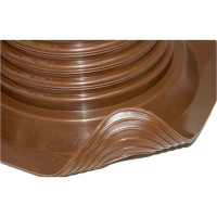 Кровельная прямая проходка Borge №4 (d=95-197, 275x275mm, RAL 8017 коричневый), силикон 01.235.03.03.01.000.8017