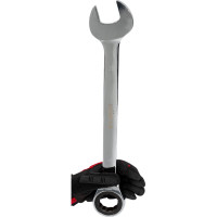Комбинированный трещоточный ключ 41х41 хром HORTZ HOR 132567