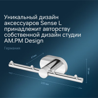 Набор крючков для полотенец, хром AM.PM A7435900