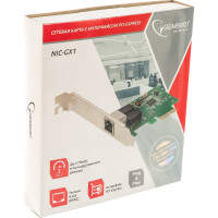 Сетевой адаптер Gembird Ethernet 1000/100/10, PCI-express NIC-GX1