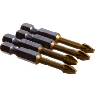 Биты фрезерованные TiN-half (10 шт; Pz2; 50 мм) D.BOR D-THT-PZ02-050-010