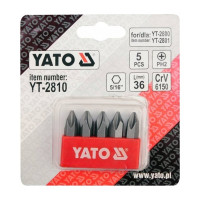 Набор бит (5 шт; 5/16; PH2) YATO YT-2810