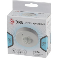 Датчик движения ЭРА MD 016 белый, макс. нагрузка 1200В Б0043793