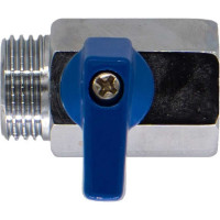 Шаровой кран для воды СТМ мини, 1/2", г/ш, флажок, хром CWMFM012