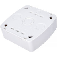 Двойной выключатель Lezard DEMET белый 711-0200-101