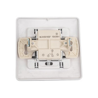 2-клавишный выключатель Systeme Electric ( Schneider Electric) BLANCA С/У, 10А, 250B, АЛЮМИНИЙ BLNVS010503