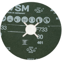 Круг фибровый XF733 (1 шт, 125x22 мм, P80) VSM 004977